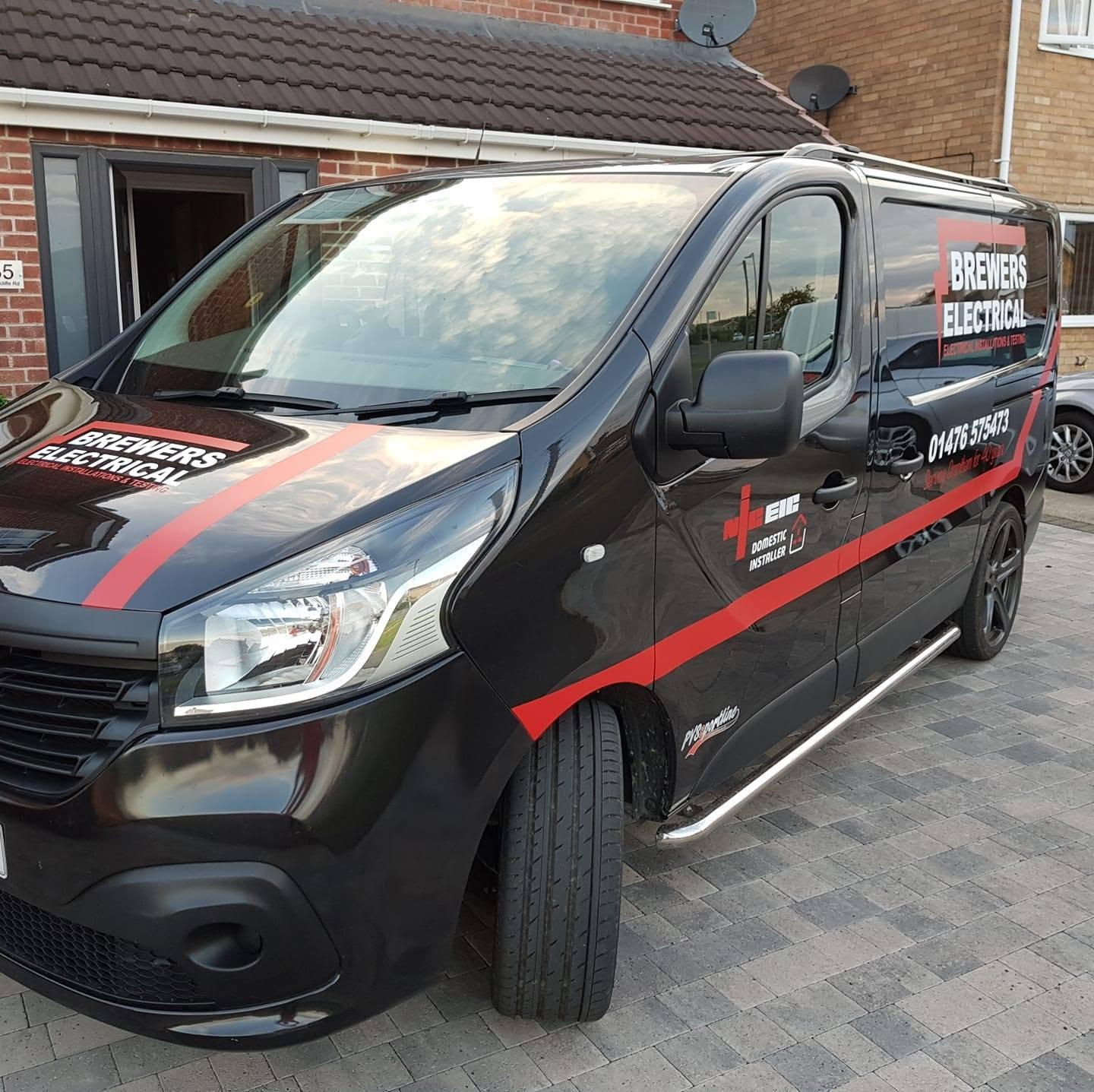 Brewers Electrical van in Grantham